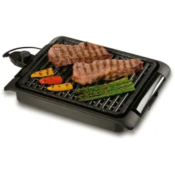 Starlyf Smokefree Grill, Tischgrill elektrisch, 1250 Watt, abnehmbares Thermostat, Elektrogrill, Steinbeschichtung, Spülmaschinenfest