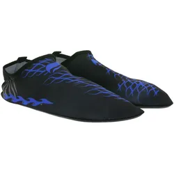 airjoy Neopren-Bade-Schuhe mit herausnehmbarer Innensohle Wasser-Schuhe mit farblichen Highlights 7654618 Schwarz/Blau - 44-45