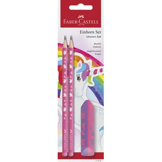 Faber-Castell Einhorn Bleistift-Set 2 St. Pink