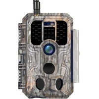 BlazeVideo 4G LTE 120° Mobilfunk Wildkamera 32MP 1296P H.265 Handyübertragung mit SIM Bewegungssensor,IP 66 Wasserdicht Nachtsicht Wildkamera,2,4" LCD Display