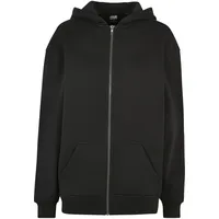 URBAN CLASSICS Ladies Oversized Zip Hoody - schwarz,