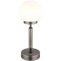 Tischlampe Nachttischlampe Touchdimmer Akku LED Schlafzimmerleuchte H 28,5cm