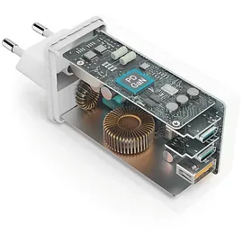 Hama USB-C / USB-A Mini-Ladegerät Universal, Weiß