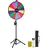 Vevor Glücksrad Drehrad (61 cm) 14 Slots Glücksrad mit Stativ, höhenverstellbar, Lotteriespiele Gewinn-Roulette mit Tafelschwamm & 2 Markern, 6 Farben, ideal für Party Kneipe Messe Karneval