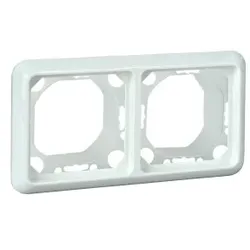 Elso 224244 Rahmen 2-fach FASHION IP44 reinweiß