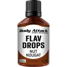 Body Attack Flav Drops, 50ml Nuss Nougat
