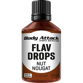 Body Attack Flav Drops, 50ml Nuss Nougat