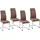 Hti-Living Schwingstuhl SallyC Braun 4er