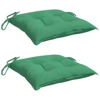 VidaXL Stuhlkissen 2 Stk. Grün 40x40x7 cm Oxford-Gewebe