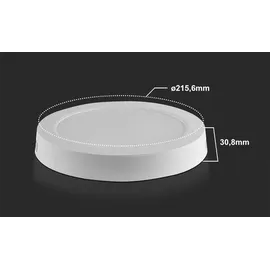 V-Tac LED-Panel 18 Leuchtmittel rund weiß