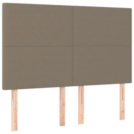 vidaXL Boxspringbett 140 x 200 cm Taupe