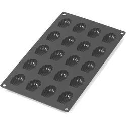 Gourmet Backform für Madeleines mini schwarz