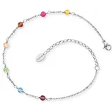 Engelsrufer Fußkette Edelstahl, Glas Fußketten Damen