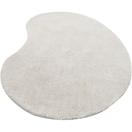 LeGer Home by Lena Gercke Hochflor-Teppich "Halrum, einfarbig, besondere Form, modern" Gr. 73, grau, B:200 H:25 L:300, Kunstfaser, LEGER HOME BY LENA GERCKE, Teppiche, organische Form, bean shape, kuschelig, Wohnzimmer, Schlafzimmer