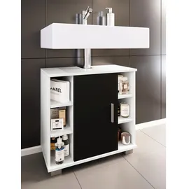 VCM Waschbeckenunterschrank Zalo 30,4 x 57,7 x 60 cm Schwarz
