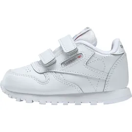 Reebok Classics Leather 2v Velcro Babyschuhe - White / Carbon / Vector Blue, 22.5 EU