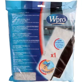 Wpro 2 in 1 Aktivkohlefilter UCF016 - Silber/Schwarz