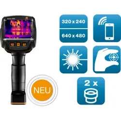 Testo 883 Wärmebildkamera 320 x 240 Pixel, Fokus manuell, App, Laser