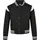 URBAN CLASSICS Inset College Jacke Black / White 110-116 cm