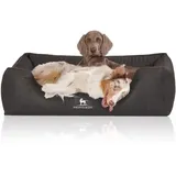 Knuffelwuff Hundebett Tampa XL 105 x 75 cm schwarz