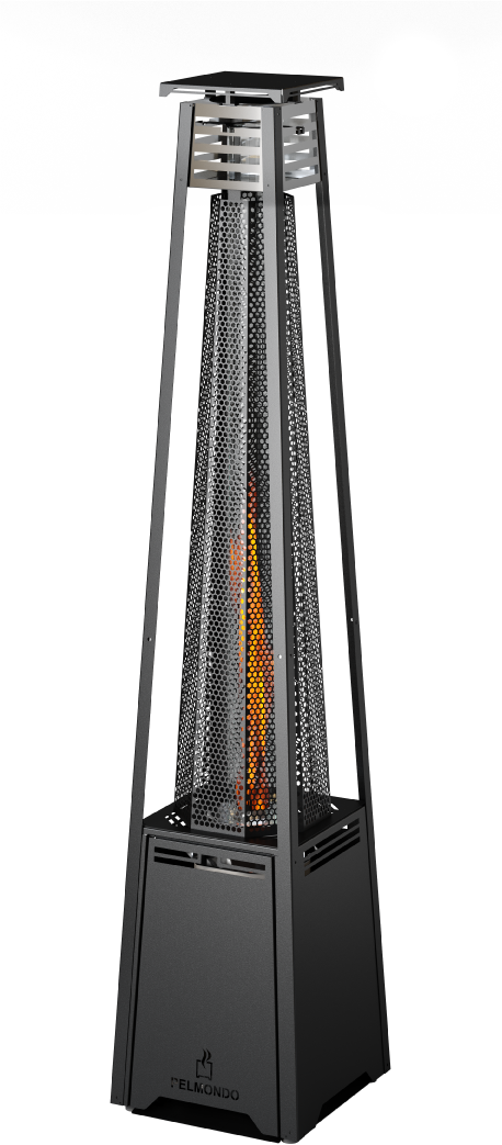 Pellet Heizstrahler Tower 12 kW, Graphitschwarz - 12000 Watt