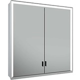 Keuco Royal Lumos Spiegelschrank 14307172303 700x735x165mm, silber-eloxiert, 2 lange Türen, Wandvorbau