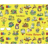 Ursus Transparentpapier 30,5x50cm 115g/qm Frohe Ostern VE=10 Blatt