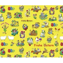 Ursus Transparentpapier 30,5x50cm 115g/qm Frohe Ostern VE=10 Blatt