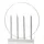 MARELIDA LED Fensterleuchter Glory Kerzenleuchter mit Ring 4flammig 45cm Timer