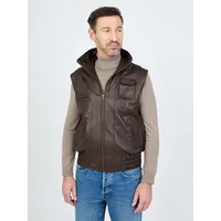 JCC Lederweste BigVest2 in dunkelbraun | Gr.: 56,