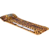 SunClub Luftmatratze Leopard 169x69 cm Aufblasbare Poolmatratze Schwimmliege