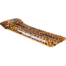 SunClub Luftmatratze Leopard 169x69 cm Aufblasbare Poolmatratze Schwimmliege