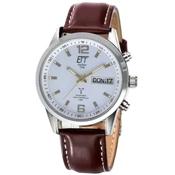 ETT Eco Tech Time EGS-11248-12L Solar Drive Funk Herrenuhr Gobi