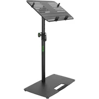 Gravity LTS T 02 B - Universal Laptop-Ständer mit verstellbaren Haltepins und Stahlfuß, schwarz
