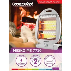 Mesko Home MS 7710 Quarzheizstrahler 0,8 kW Weiß