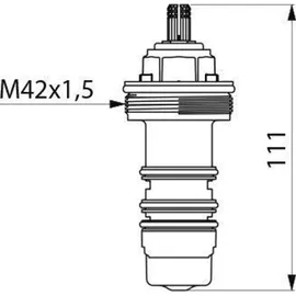 Delabie Thermostatkartusche für SECURITHERM H9769