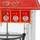Royal Catering Popcornmaschine mit Wagen Retro-Design 150 / 180 °C rot Popcornmaker Popcorn-Automat, Fun Kitchen, Rot