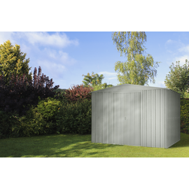 Globel Metallgerätehaus 10x8 2,95 x 2,37 m silber metallic