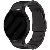 Strap-it Samsung Galaxy Watch 7 Armband Titan 'One push' für Samsung Galaxy Watch 7  - 44mm - Schwarz - Butterfly-Verschluss