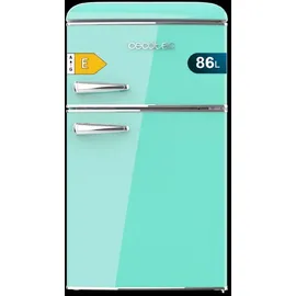 Cecotec Bolero CoolMarket 2D Origin 86 Retro-Kühlschrank (86 l, 893 mm hoch, Grün)