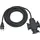 Brennenstuhl Baustellen-Verlängerungskabel IP44 mit 3-fach Gummikupplung 10 m schwarz H07RN-F 3G1,5