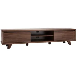 miliboo Fifties TV-Lowboard 180 cm Nussbaum Holz