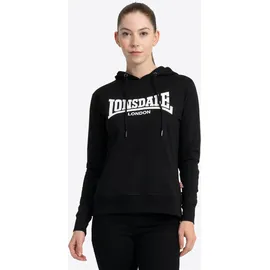 Lonsdale Flookburgh Kapuzenpullover, Schwarz, XS