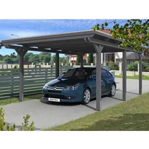 SKANHOLZ Carport Emsland 4,04 x 6,04 m grau inkl. EPDM-Dach