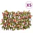 vidaXL Sichtschutzhecke 180 x 20 cm rosa PVC 5 St.