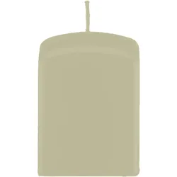 Kopschitz Kerzen Quader Kerzen, Block Kerzen, quadratische Kerzen Verde Vecchio Antik-Grün 6 x Ø 6/6 cm, 4 Stück