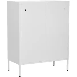 Beliani Vitrine ESHOLT 80 x 40 x 102 cm Weiß