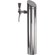 ich-zapfe Schanksäule, Bierzapfsäule - Modell Tower, matt gebürstet, 2-leitig