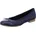 Damen Ballerina Leder flach blau 39 EU
