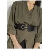 LASCANA 2in1 Gürtel Lederimitat schwarz 105